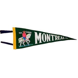 Vintage Montreal Canada Pennant 21 inches long